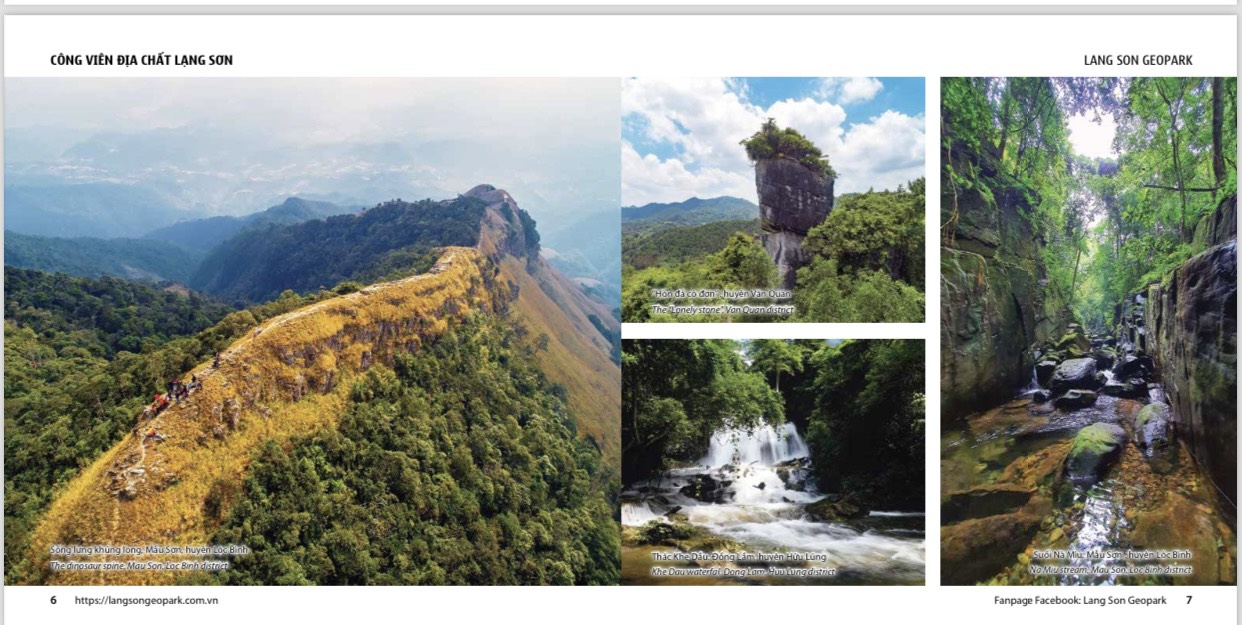 Công viên địa chất Lạng Sơn có tổng cộng 4 tuyến với 38 điểm du lịch đang được triển khai.
